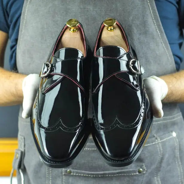 Chaussures en cuir vernis Homme