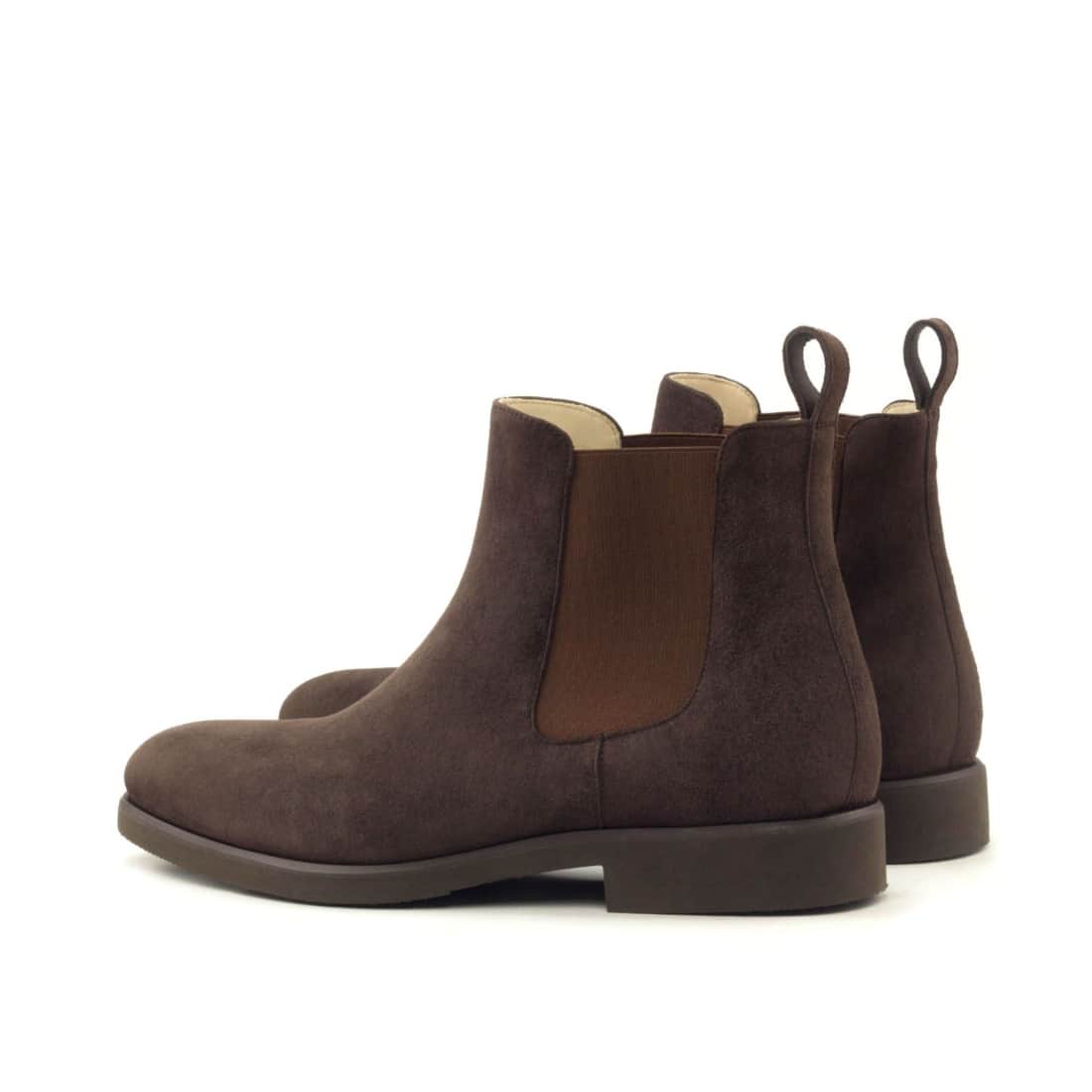 Cheslea Boots en daim marron - Semelles Caoutchouc – vue 3