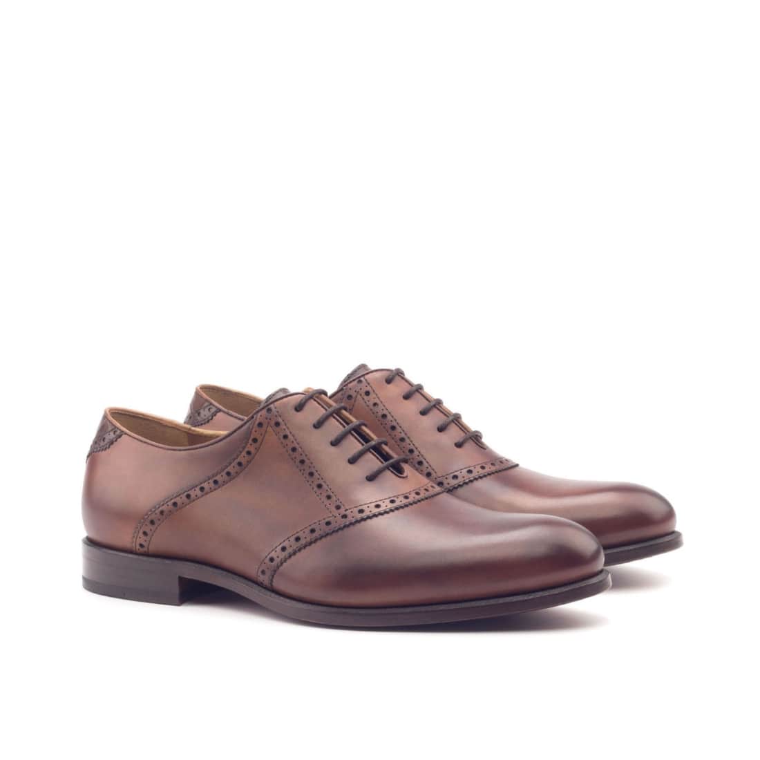 Richelieu Saddle en cuir marron clair