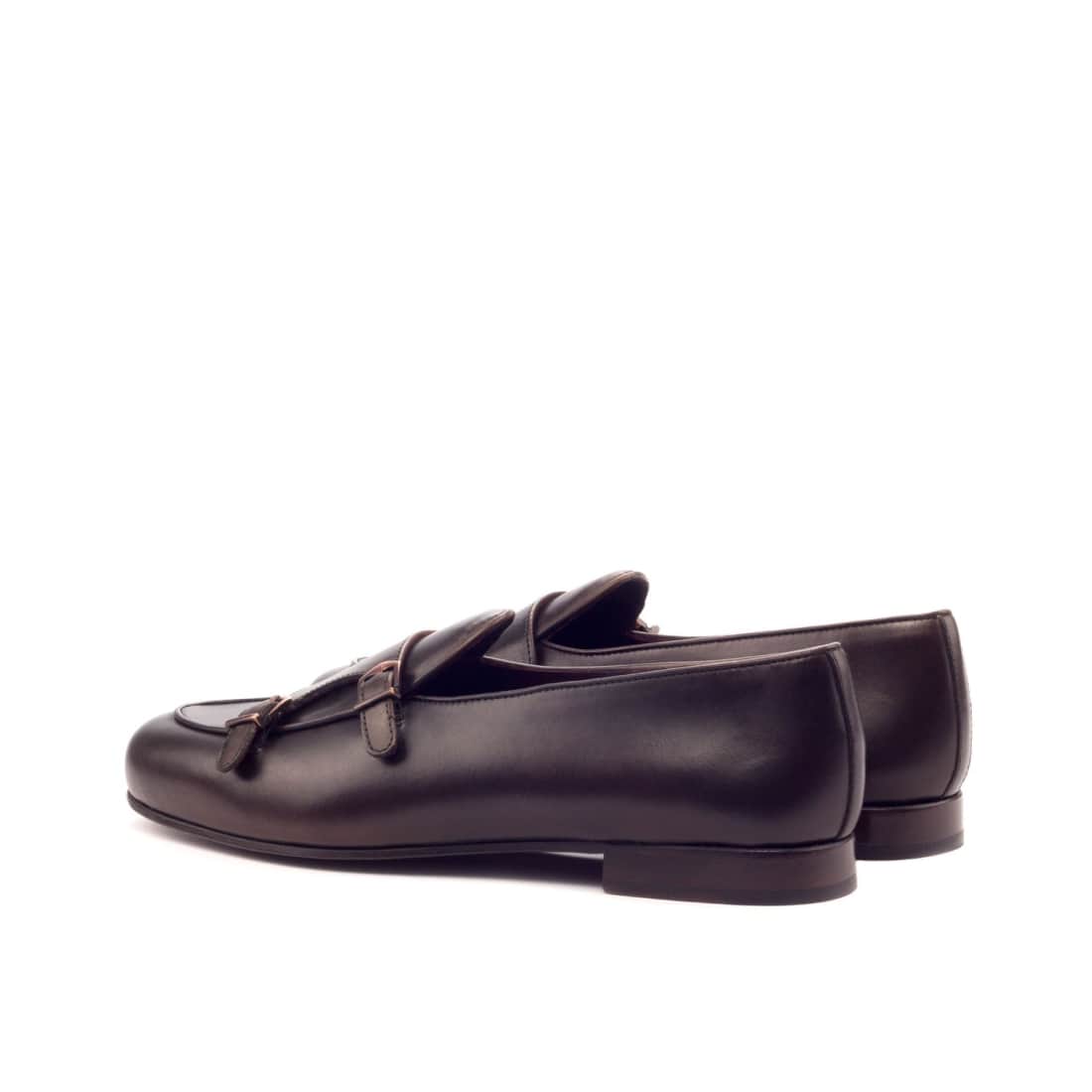 Mocassin Double Boucle en cuir marron foncé – vue 3