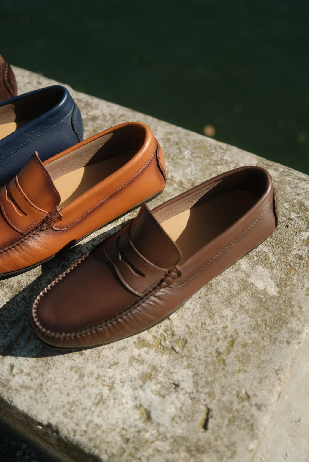 Roma - Mocassins Driver Cuir Marron – vue 8