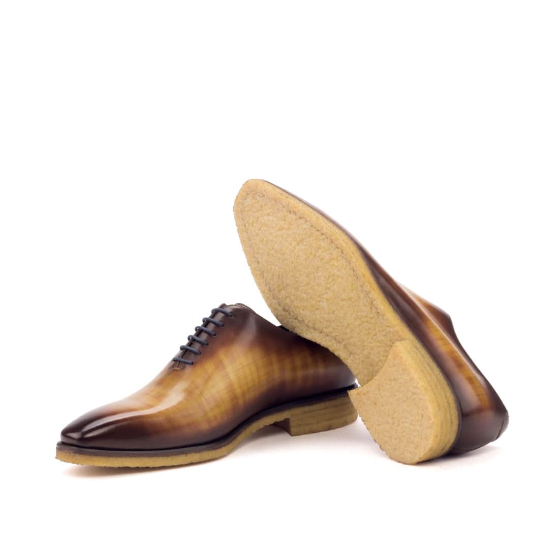 One Cut en cuir patiné cognac - Semelles crêpe – vue 2