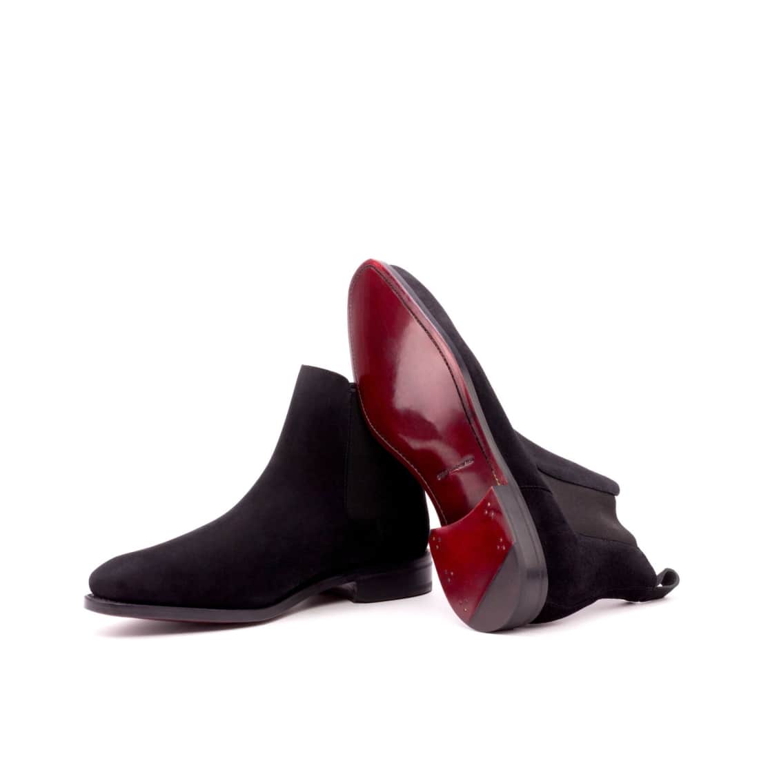 Cheslea Boots en daim noir – vue 2