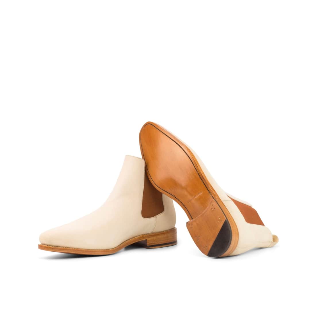 Cheslea Boots en daim ivoire – vue 2