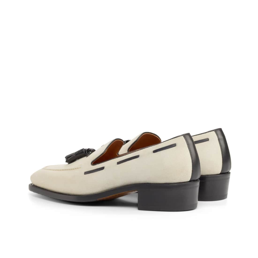 Mocassin à glands en daim ivoire – vue 3