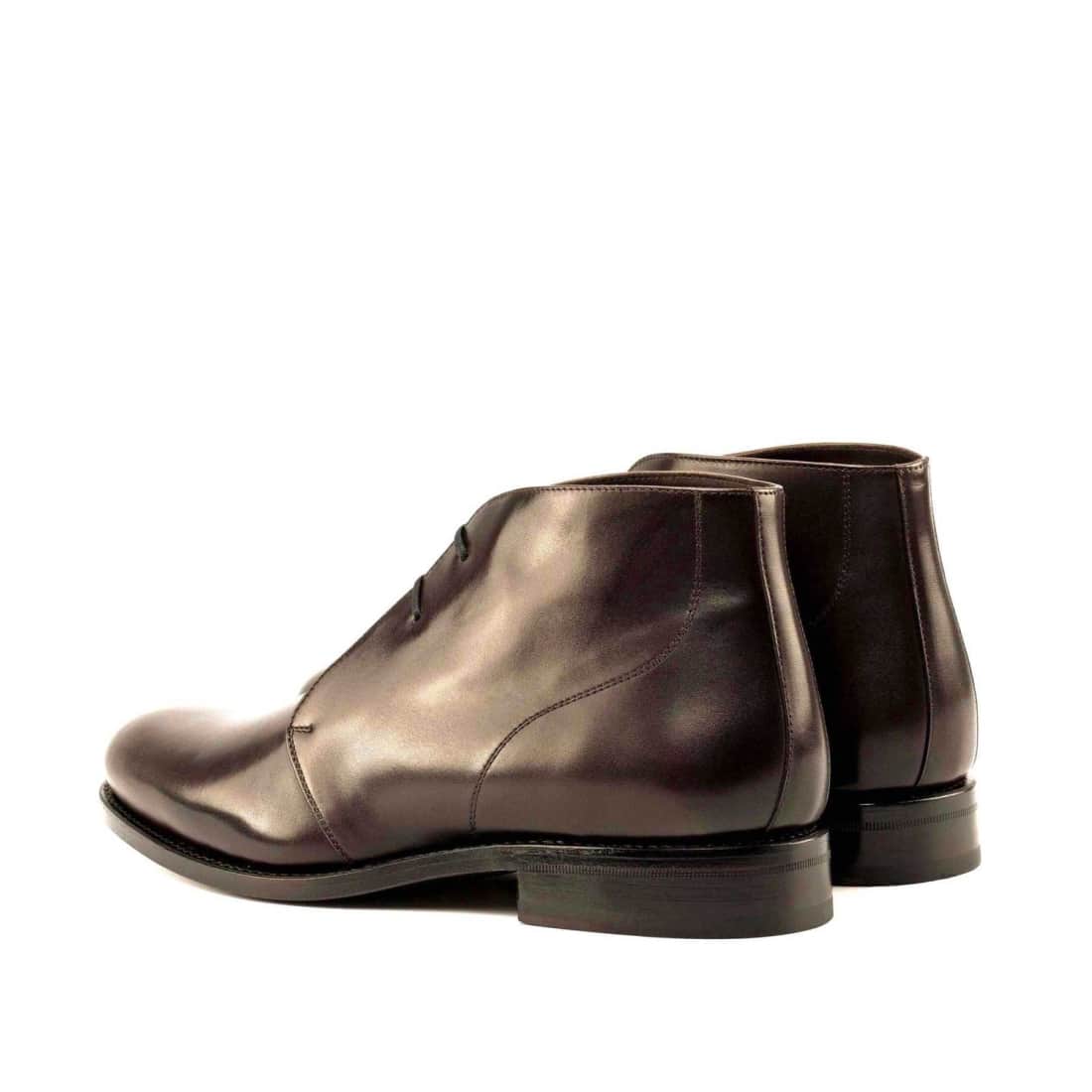 Chukka Boots en cuir marron foncé – vue 2