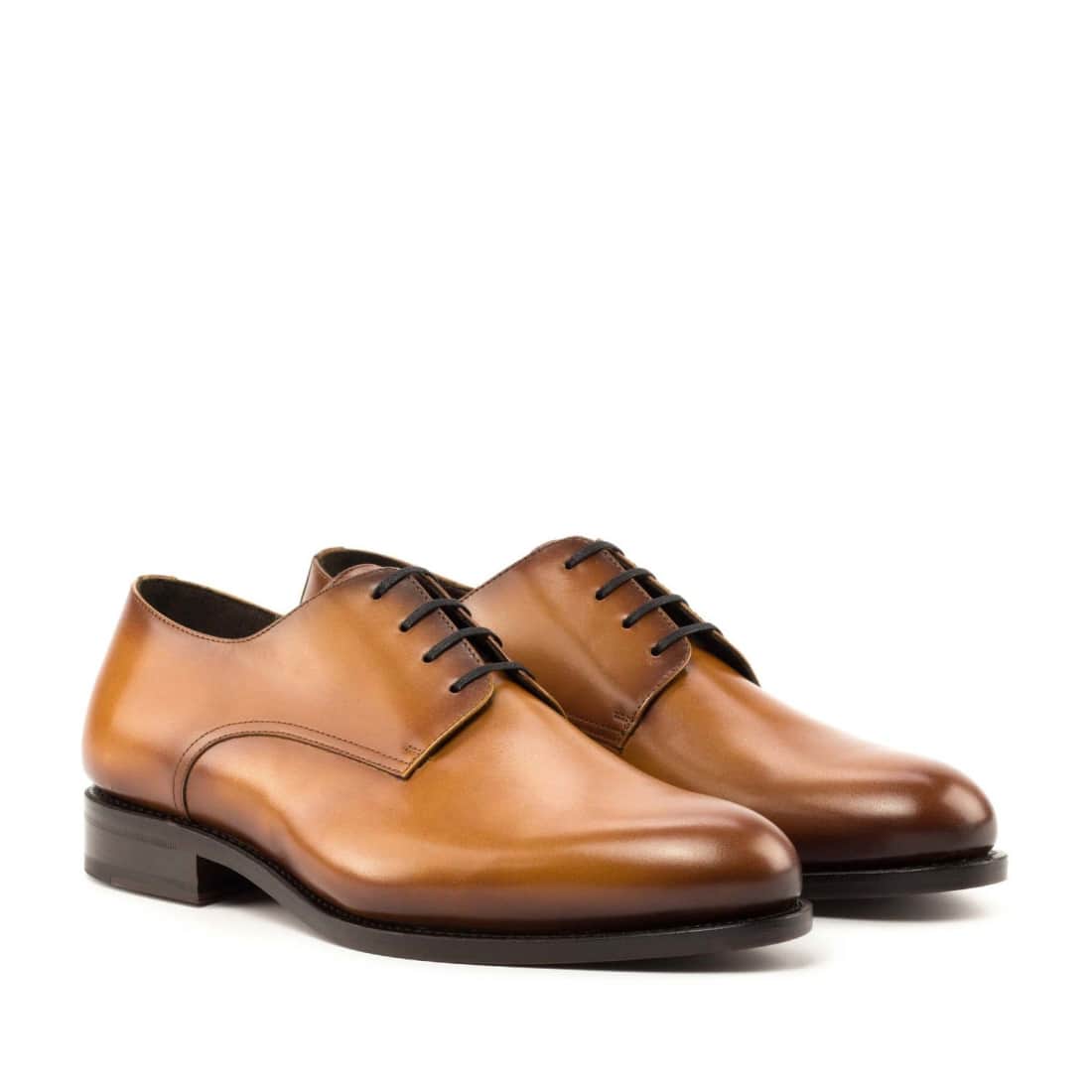 Derbie Blucher en cuir noir – vue 8
