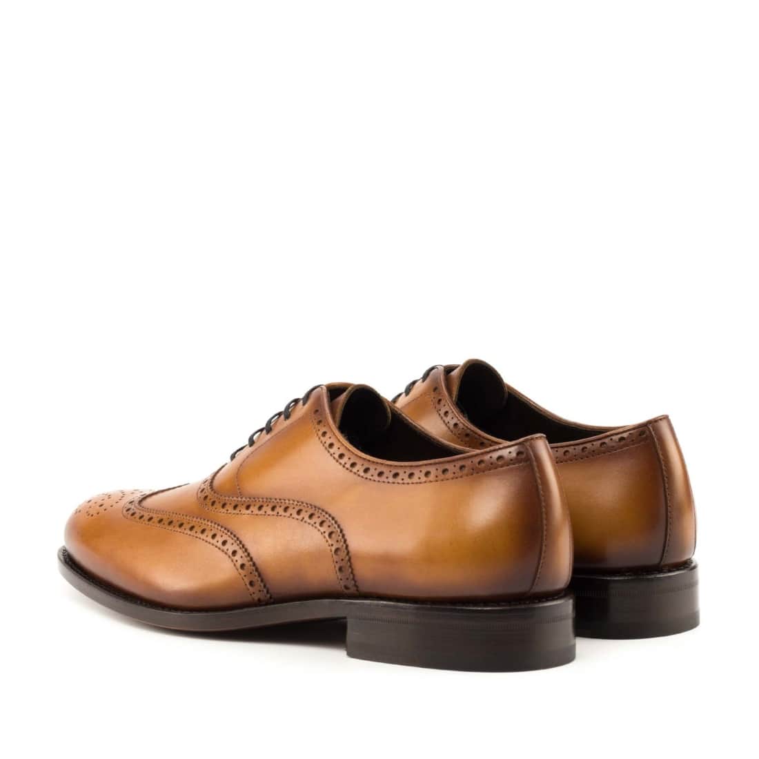 Richelieu fleuri en cuir gold – vue 3