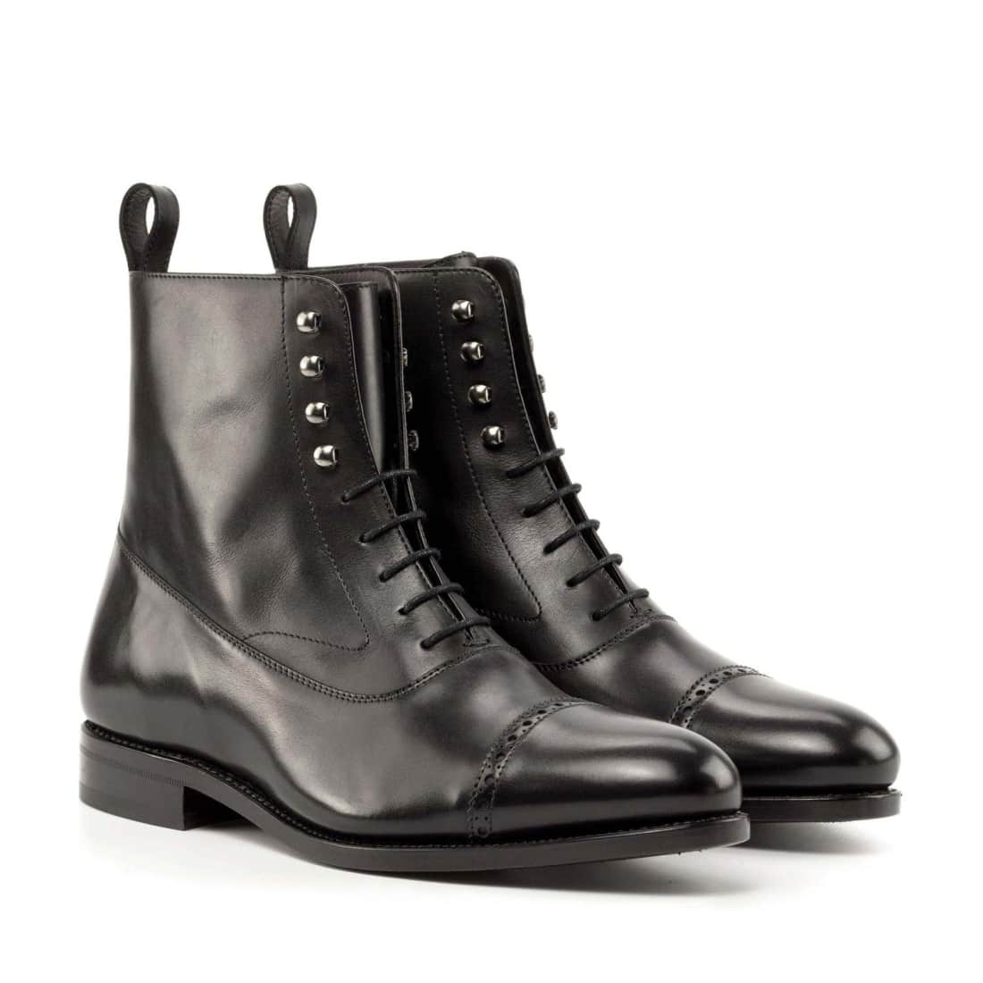 Bottines Blamoral en cuir noir