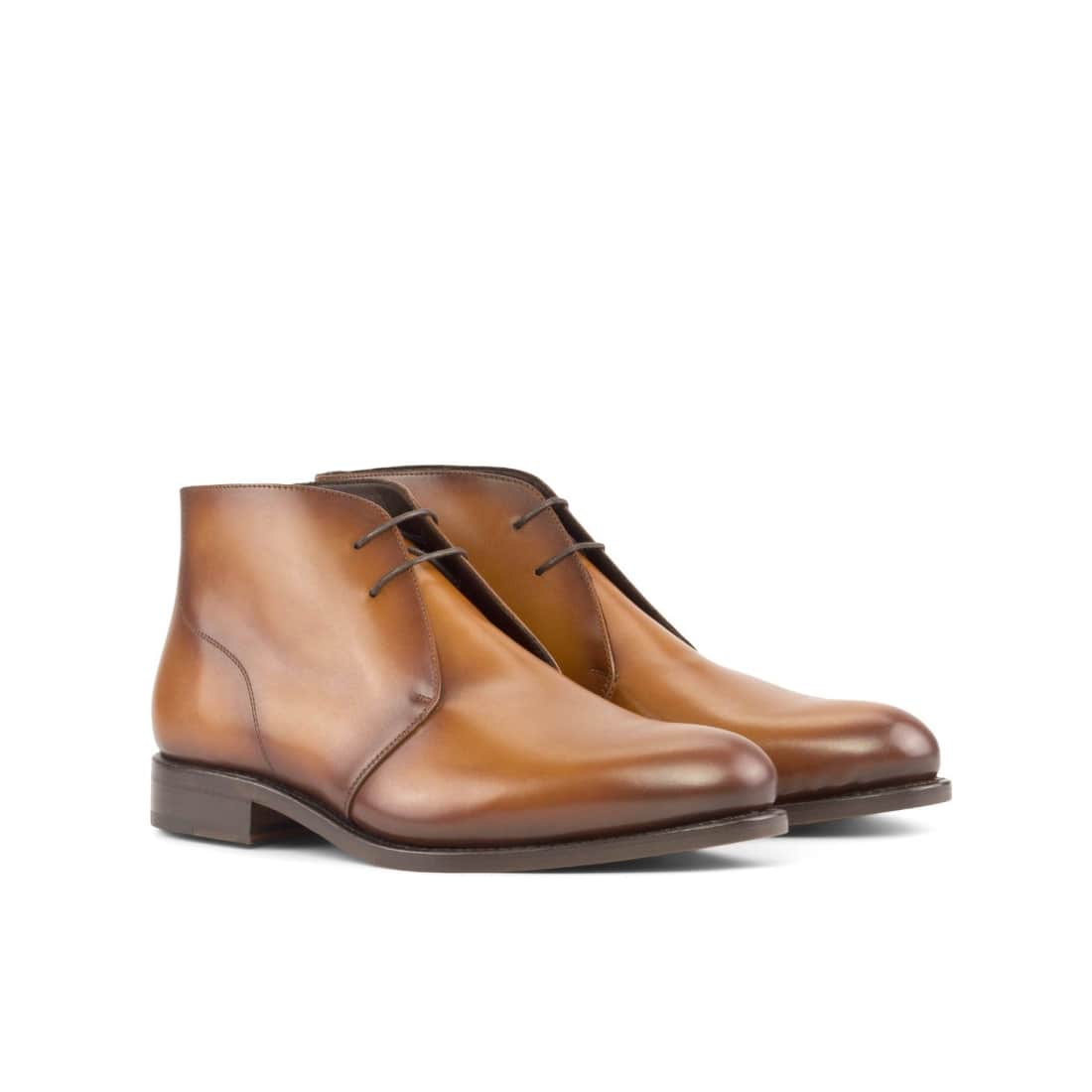 Chukka Boots en cuir marron clair