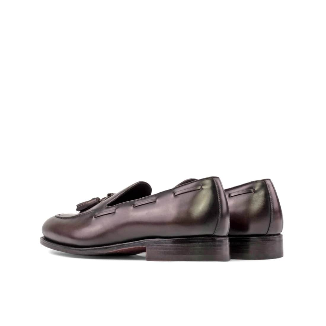 Mocassin à glands en cuir marron foncé – vue 3