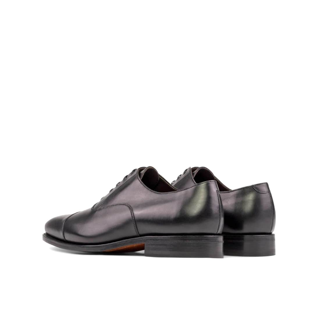 Richelieu bout droit en cuir noir – vue 3