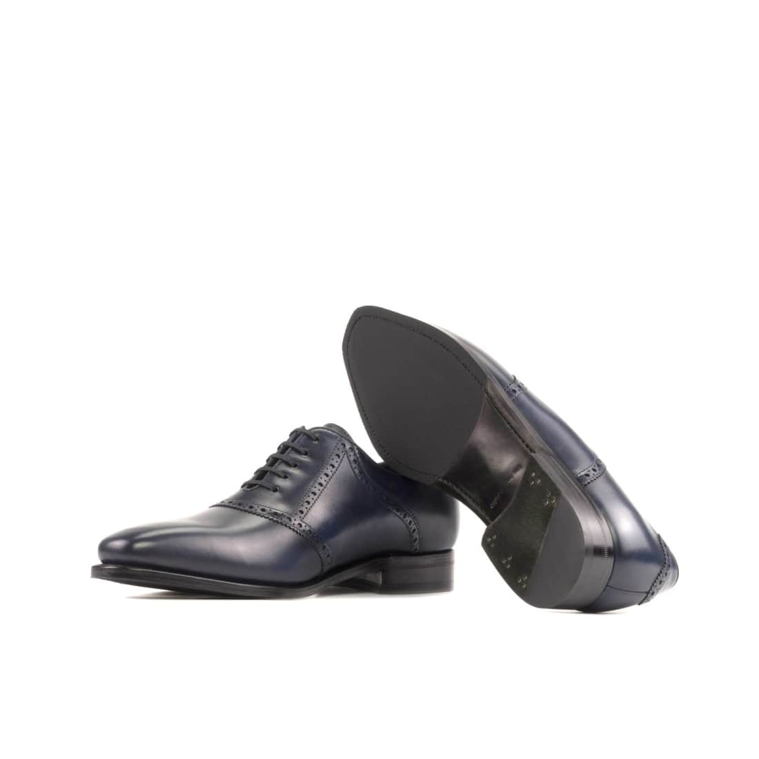 Richelieu Saddle en cuir bleu marine – vue 2