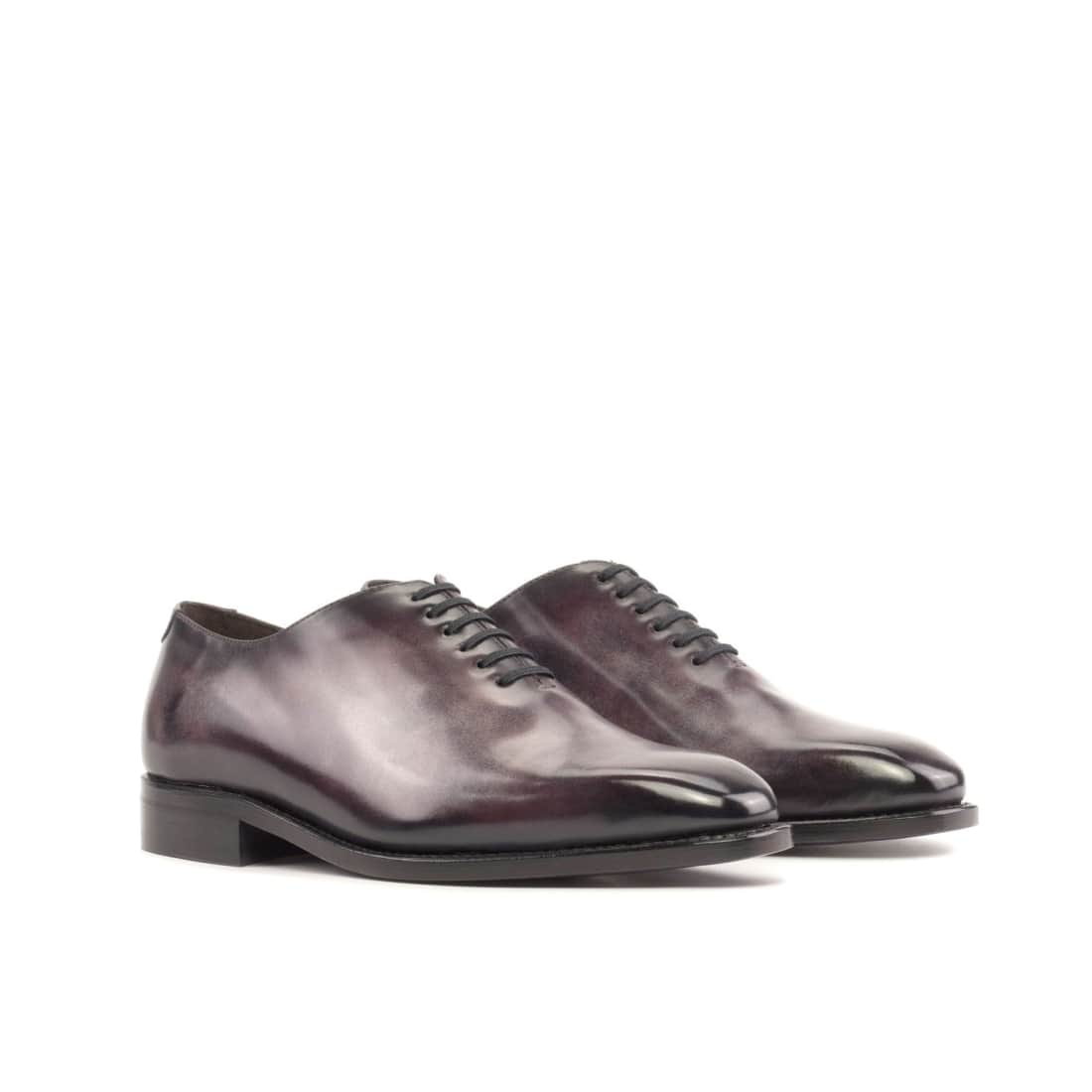 One Cut en cuir patiné violet