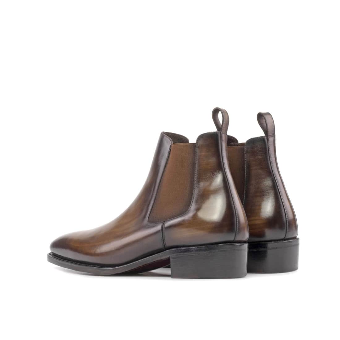 Cheslea Boots en cuir patiné marron – vue 6