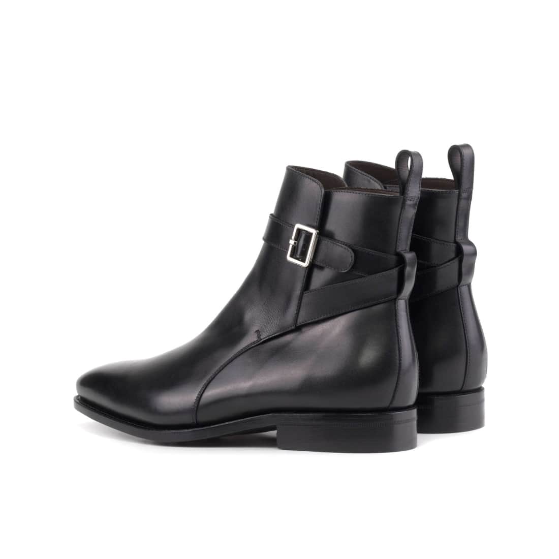 Bottines Jodhpur en cuir noir – vue 3