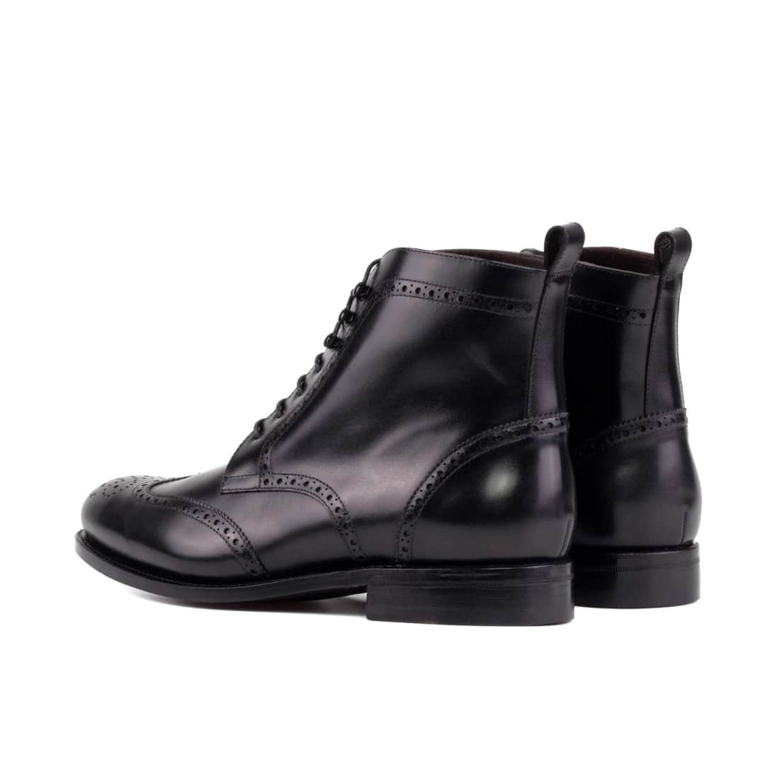Bottines Derbies Brogue en cuir noir – vue 3