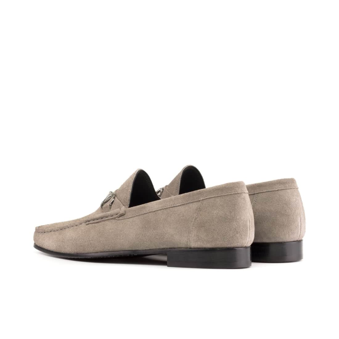 Mocassin à mors en daim gris – vue 3