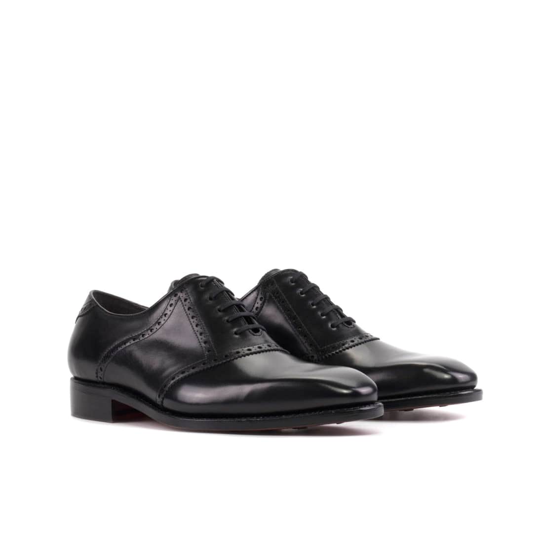 Richelieu Saddle en cuir Noir
