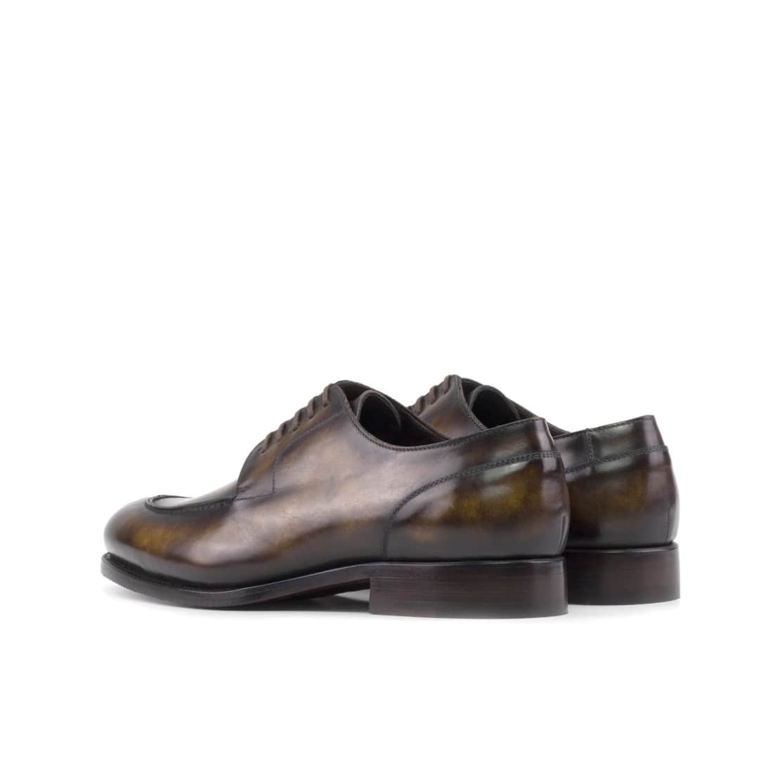 Derbie Chasse en cuir patiné tabac – vue 3