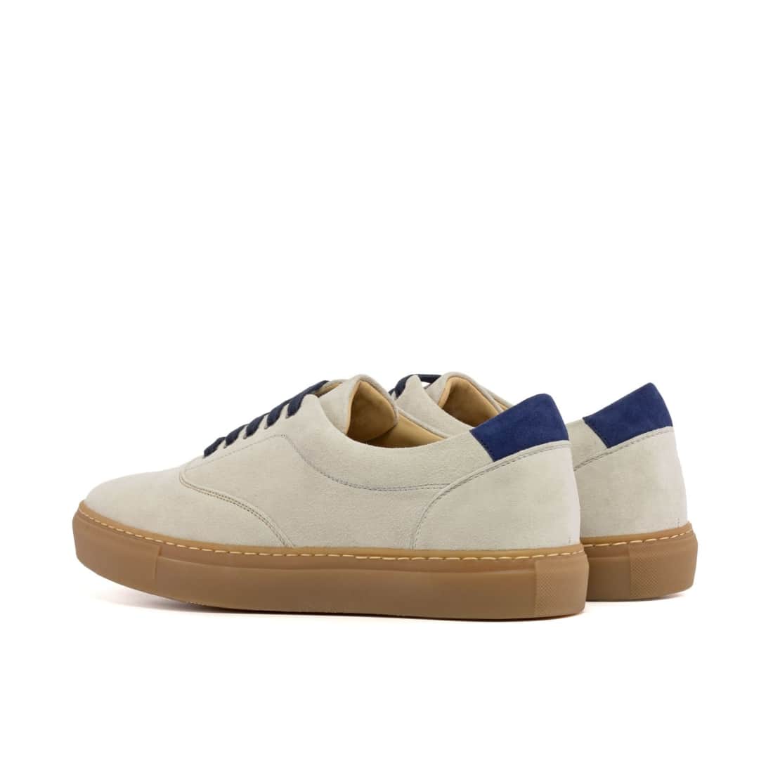 Sneakers Spinner en daim ivoire - Semelles Caramel – vue 3