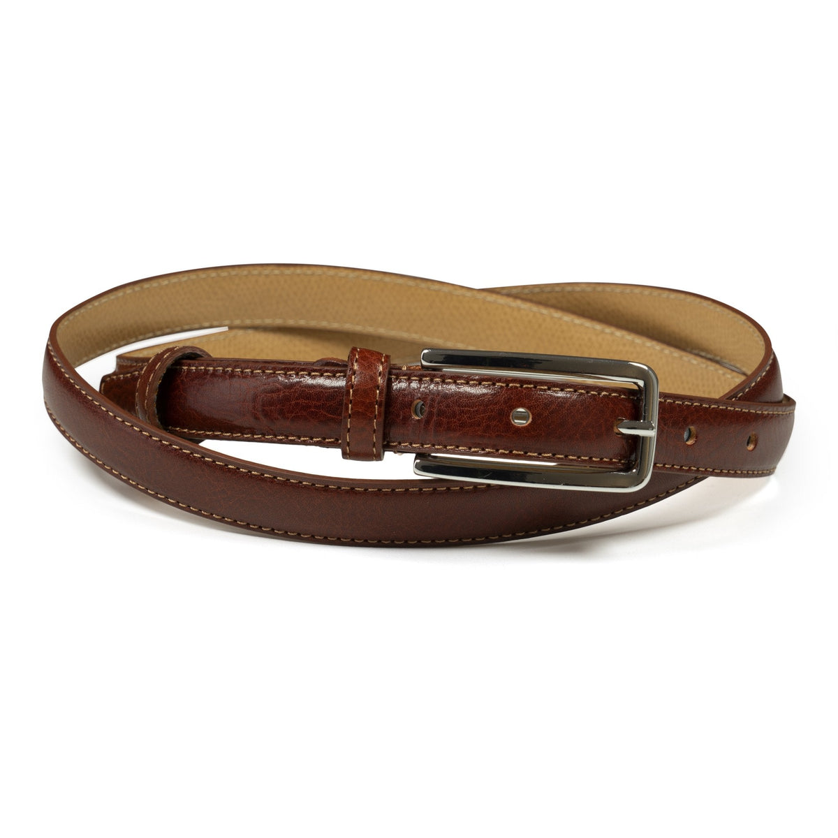 Ceinture femme cuir cognac fine 20 mm