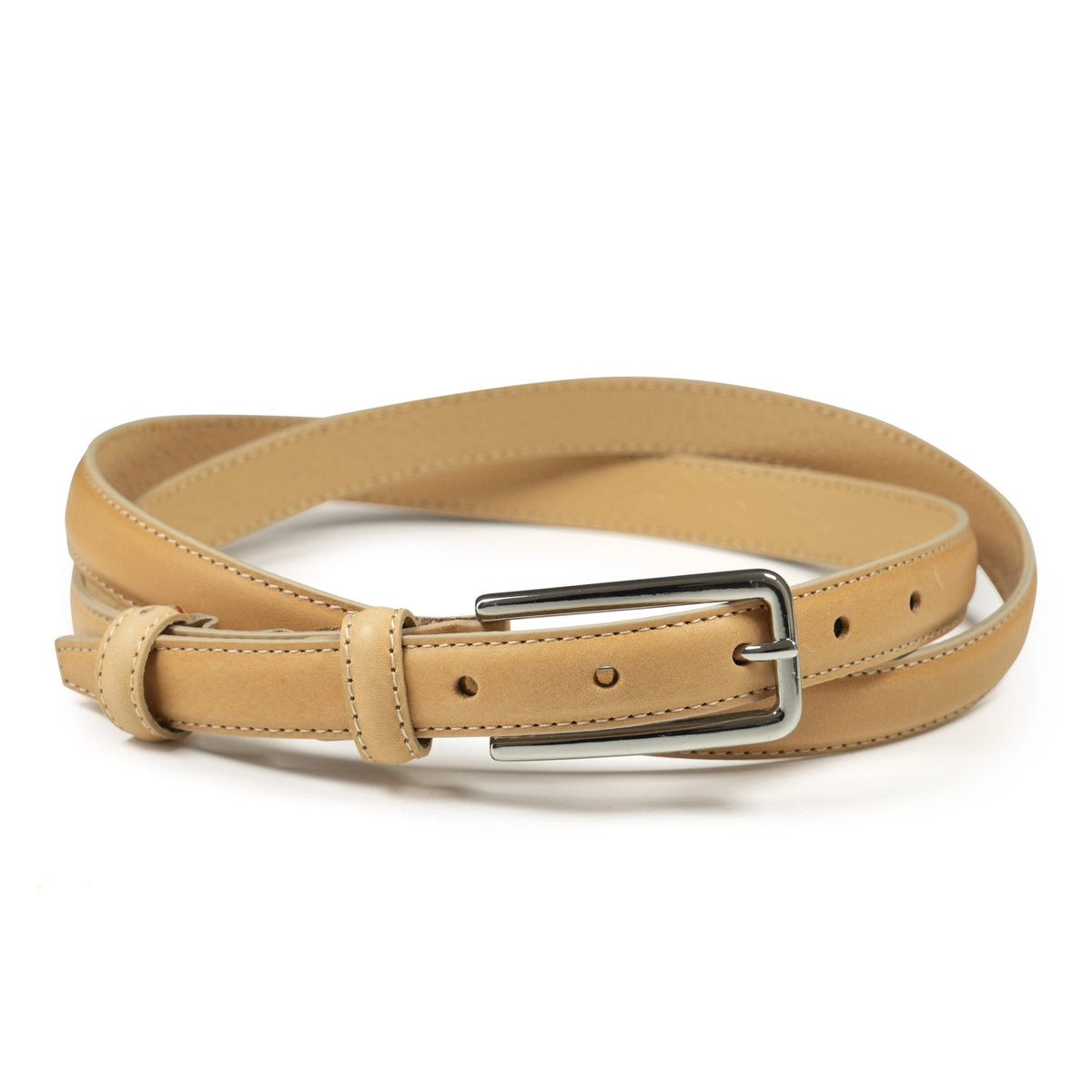 Ceinture femme cuir naturel fine 20 mm