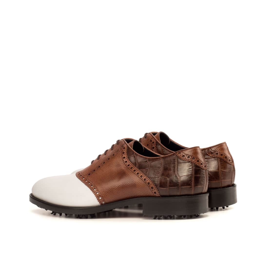 Richelieu de golf tri matières cuir – vue 3