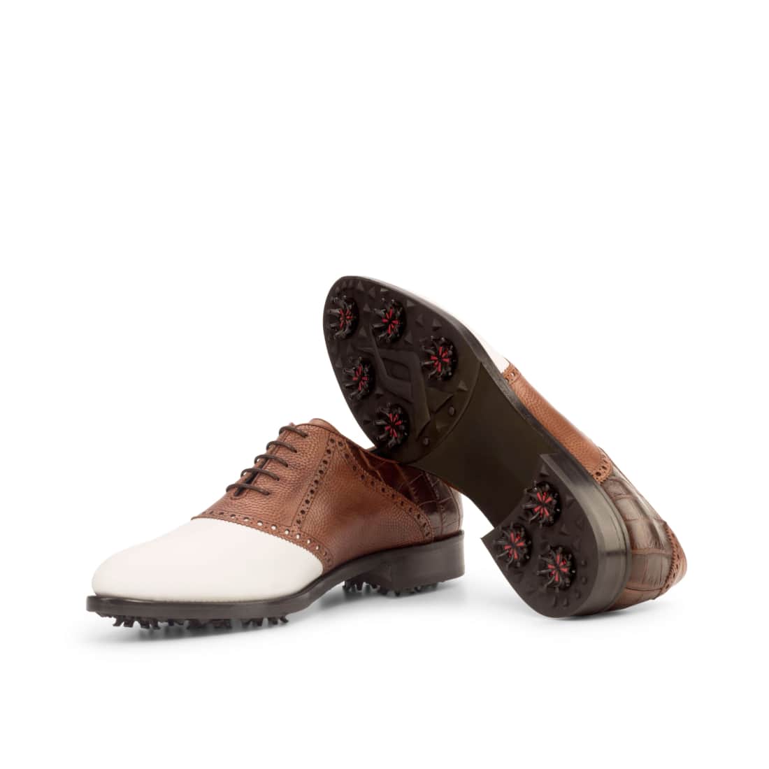 Richelieu de golf tri matières cuir – vue 2