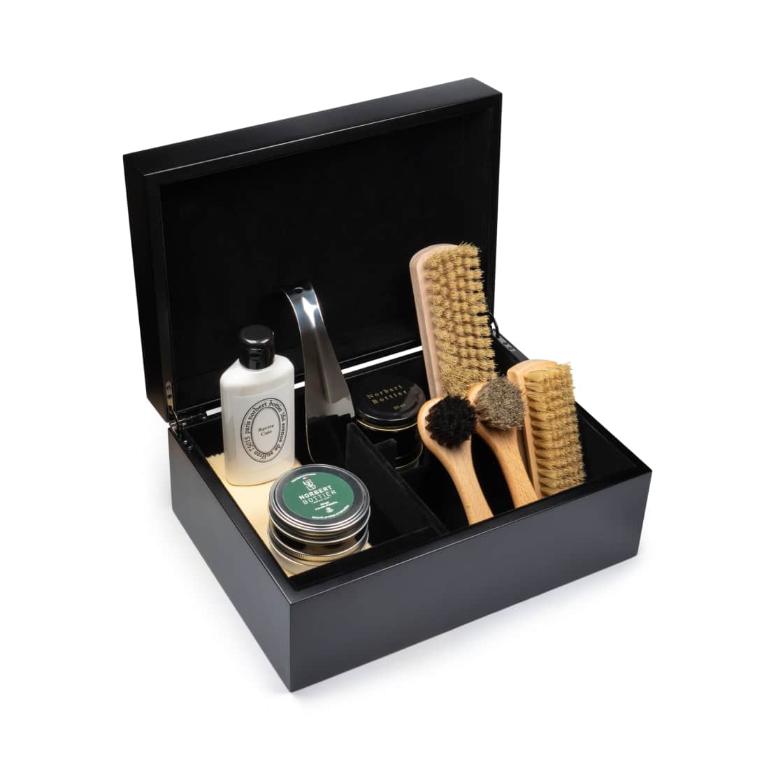 Coffret Cirage Bois - Le Premium - Garni Complet