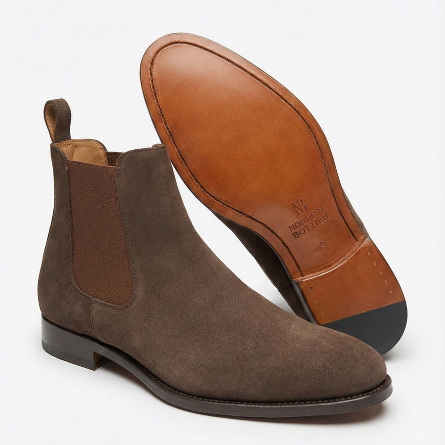 Chelsea Boots Daim Marron