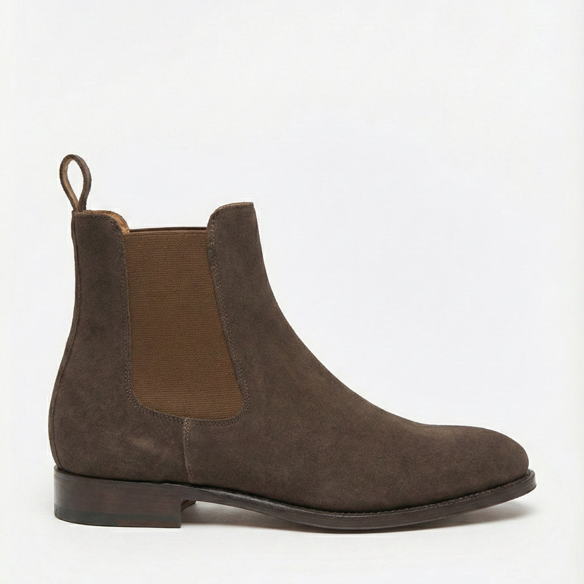 Chelsea Boots Daim Marron – vue 2