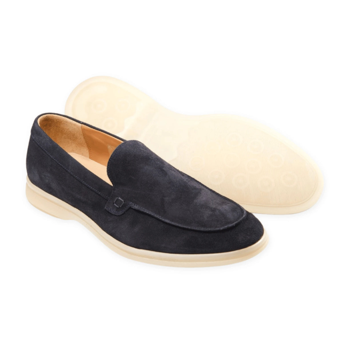 Milan - Mocassins Soft Daim Bleu – vue 2