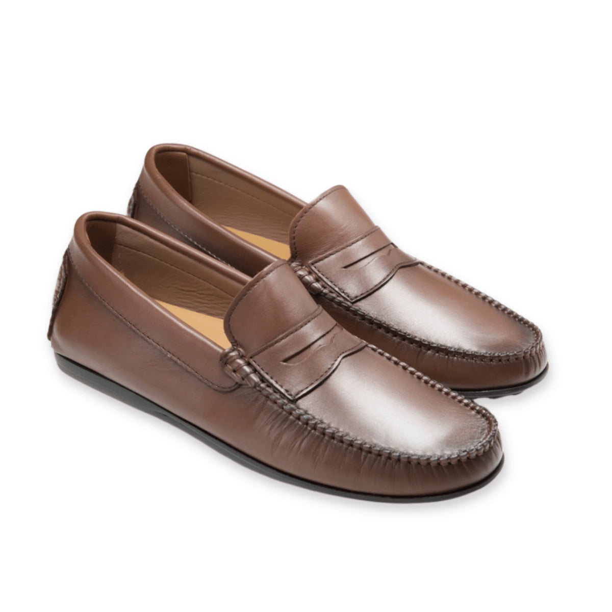 Roma - Mocassins Driver Cuir Marron