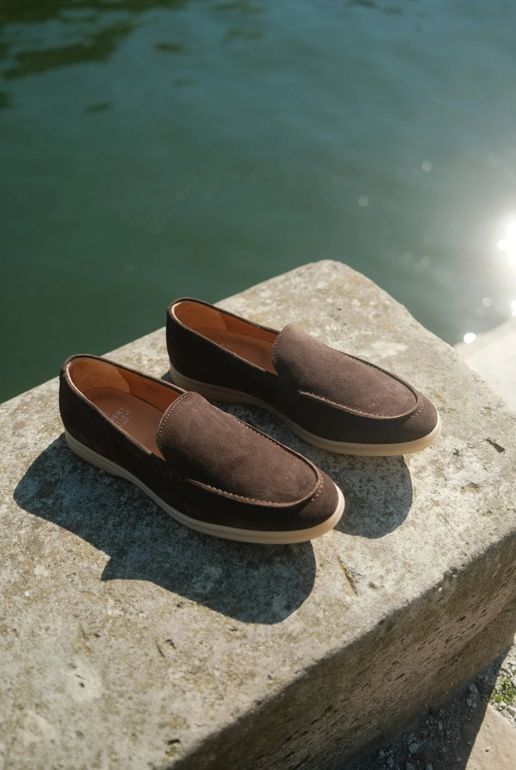 Milan - Mocassins Soft Daim Marron – vue 4