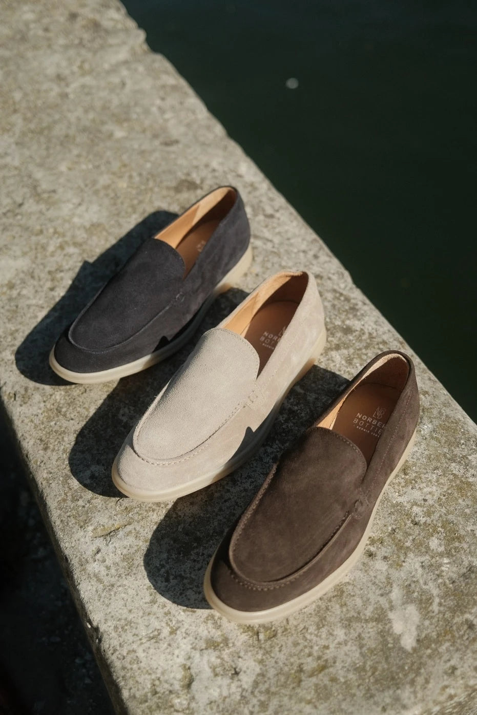 Milan - Mocassins Soft Daim Bleu – vue 6