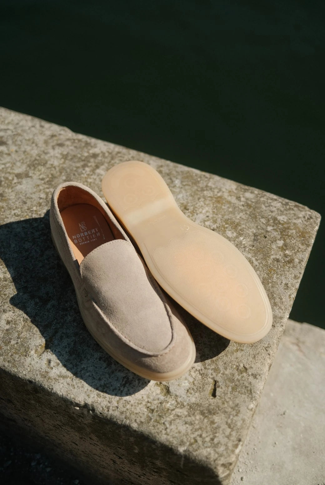 Milan - Mocassins Soft Daim Taupe – vue 4