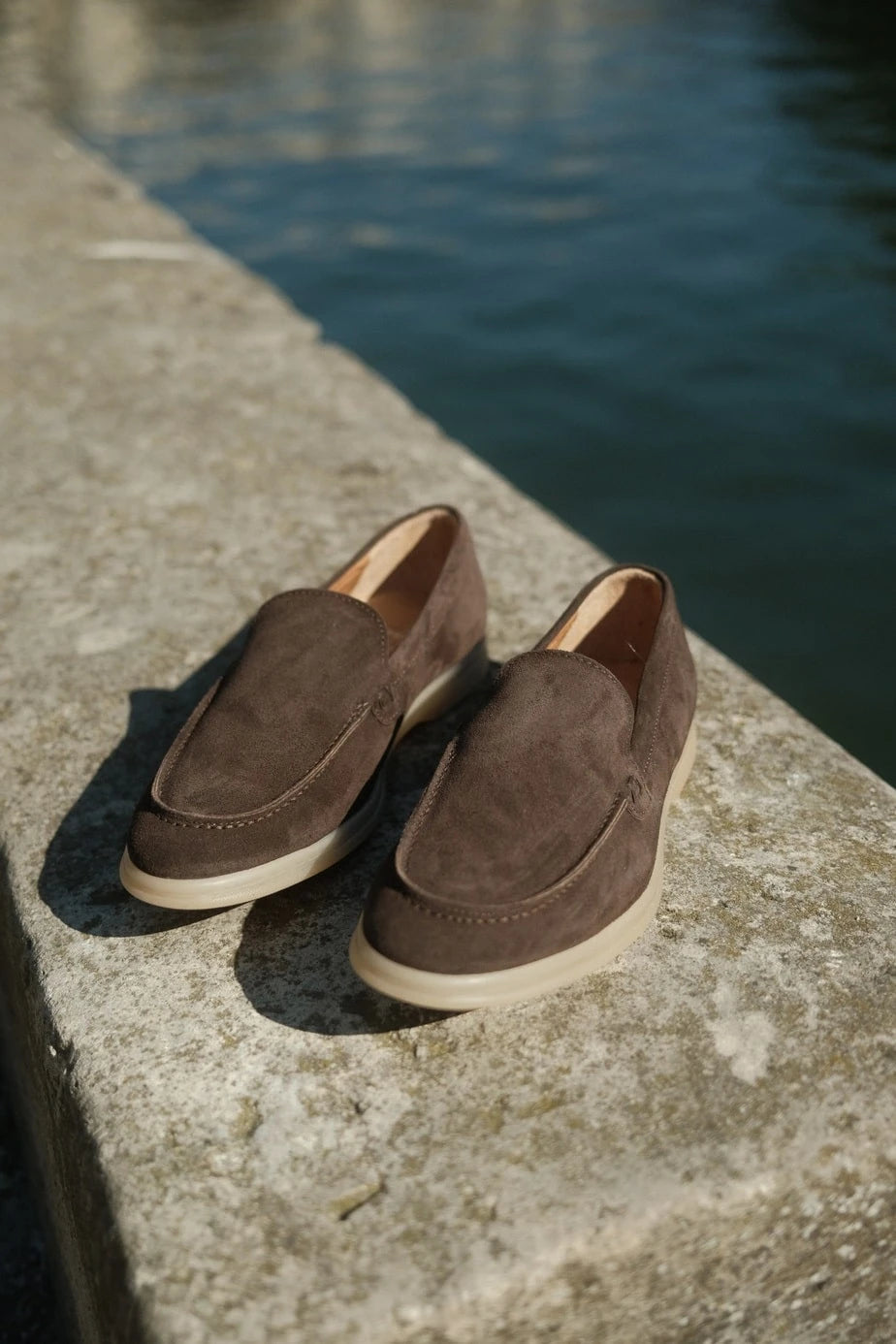 Milan - Mocassins Soft Daim Marron – vue 5