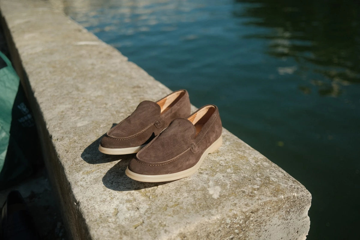Milan - Mocassins Soft Daim Marron – vue 6