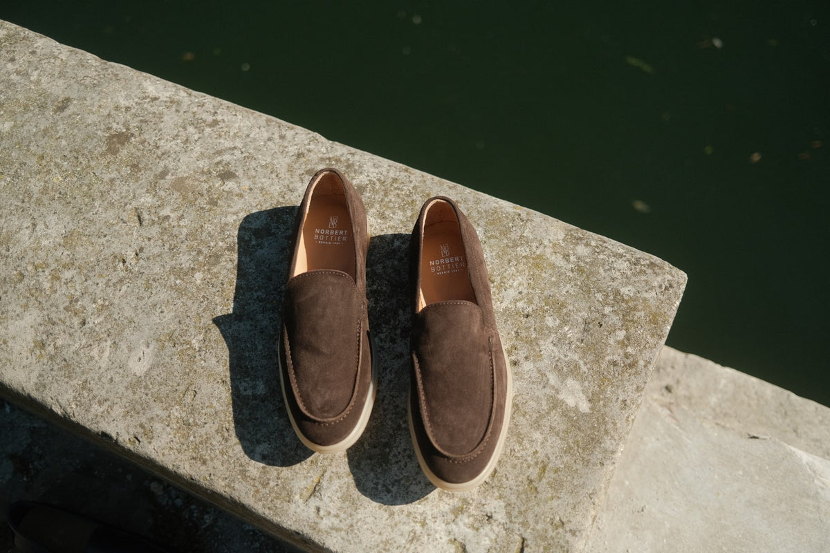 Milan - Mocassins Soft Daim Marron – vue 7