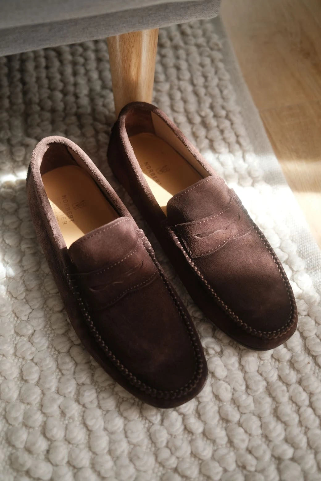 Roma - Mocassins Driver Daim Marron – vue 7
