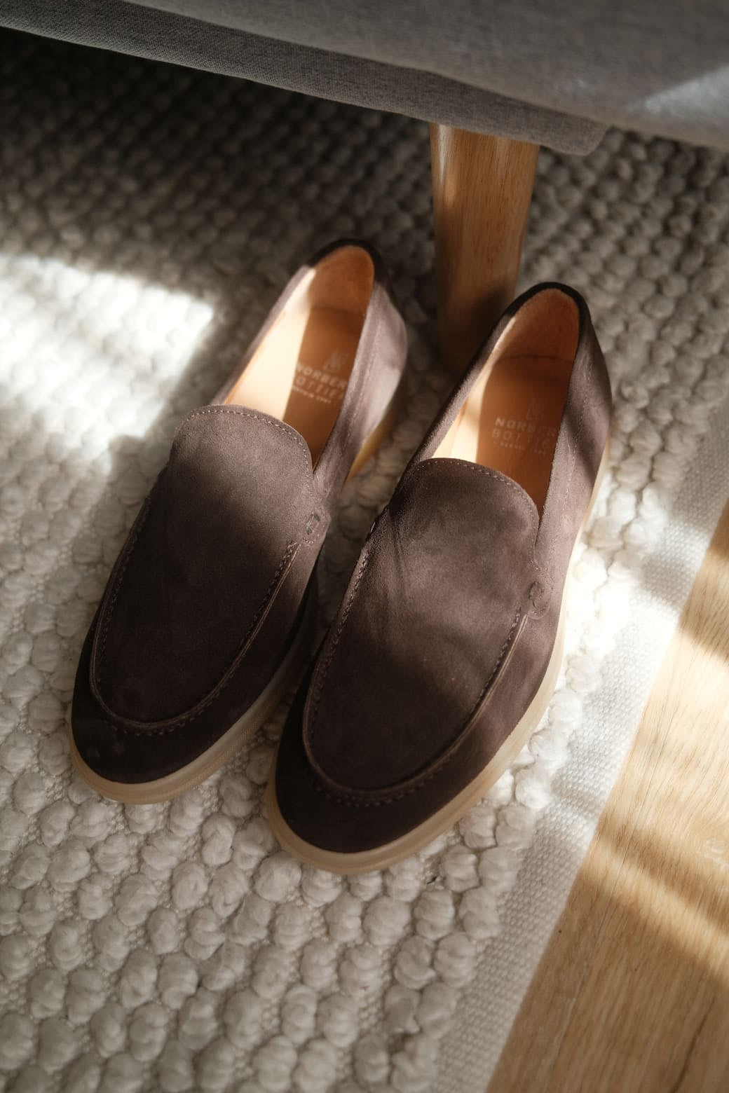 Milan - Mocassins Soft Daim Marron – vue 9