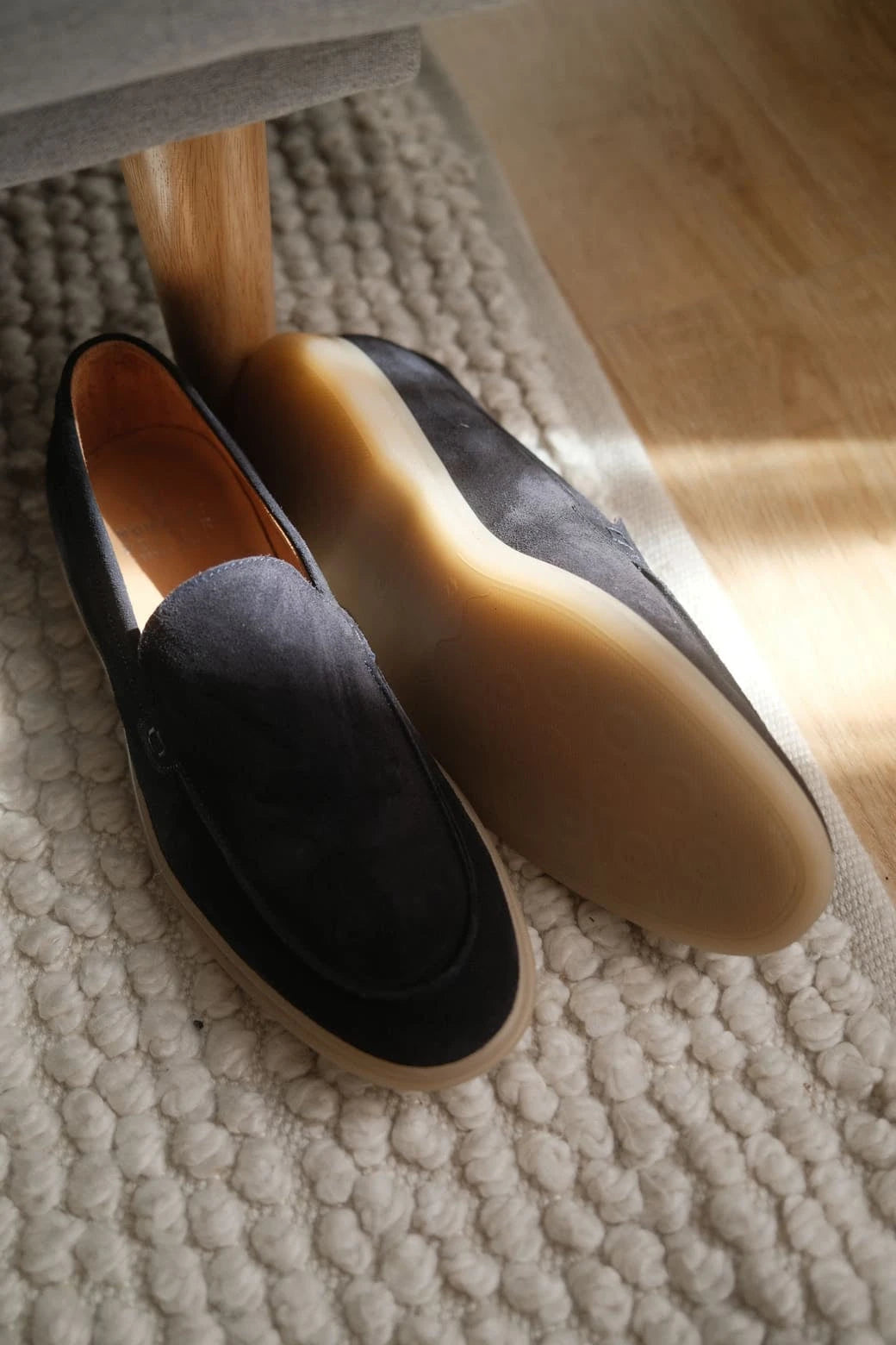 Milan - Mocassins Soft Daim Bleu – vue 9