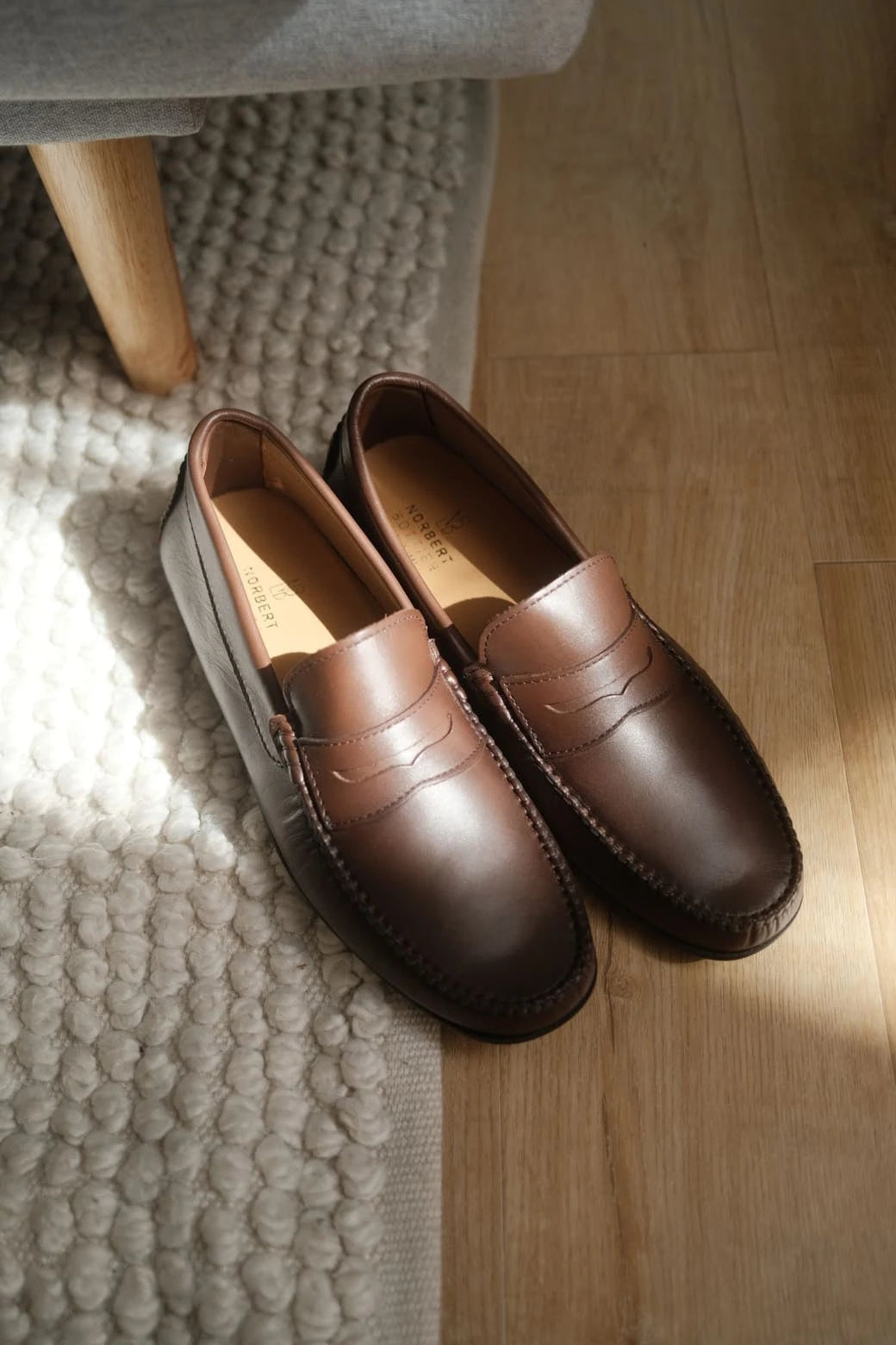 Roma - Mocassins Driver Cuir Marron – vue 10