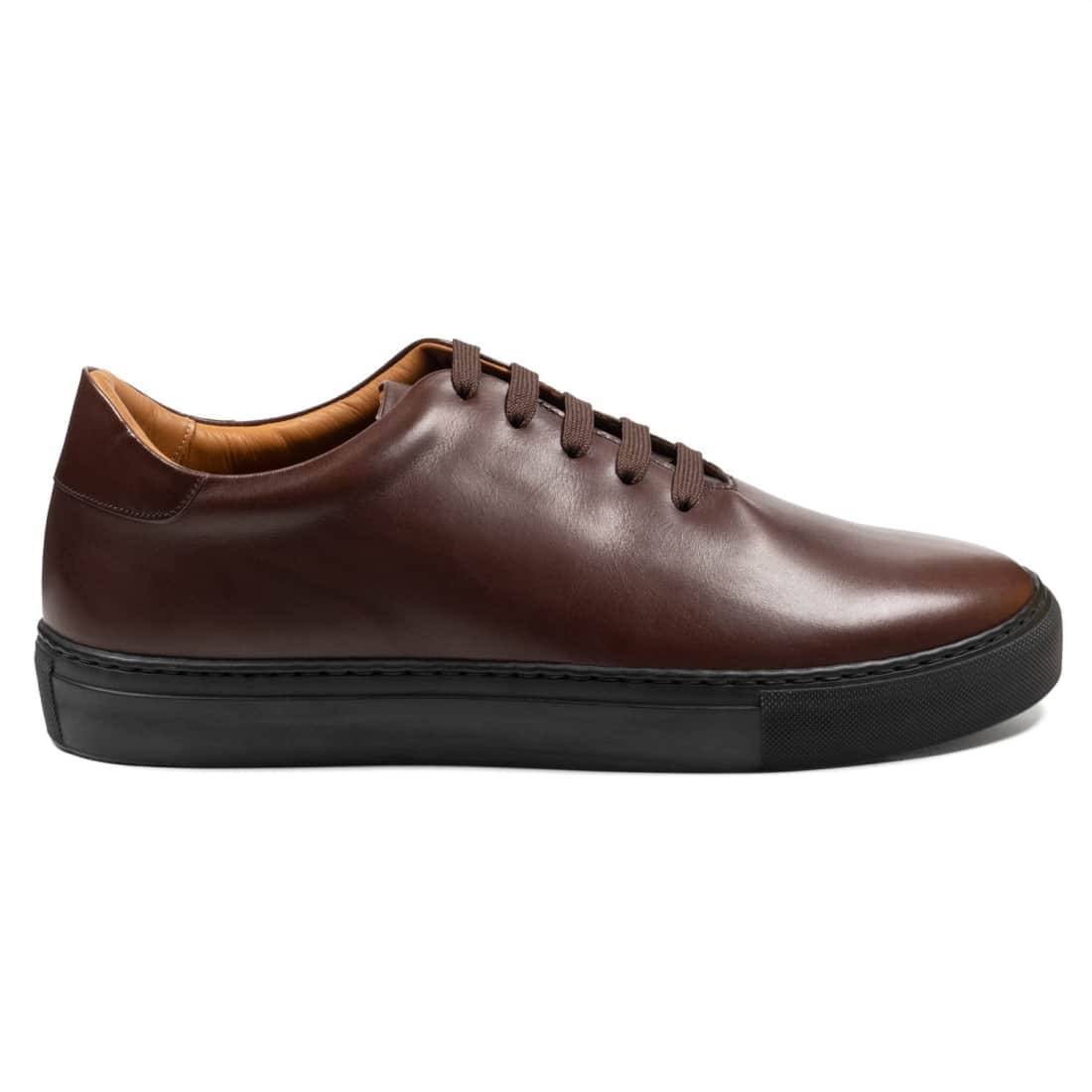 Spinner One Cut Cuir Marron Foncé – vue 2