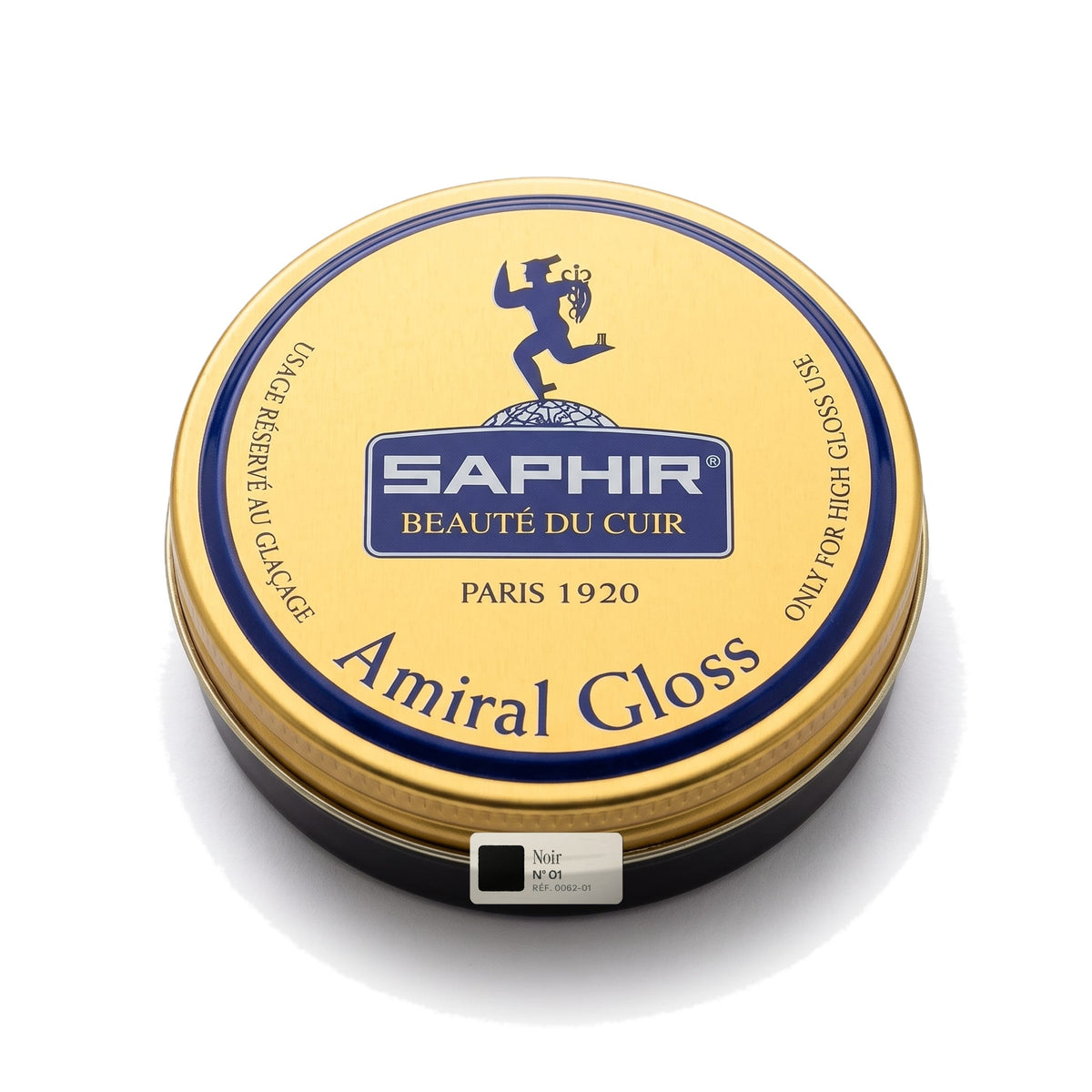 Amiral Gloss Saphir Noir, boîte métal de 50 ml