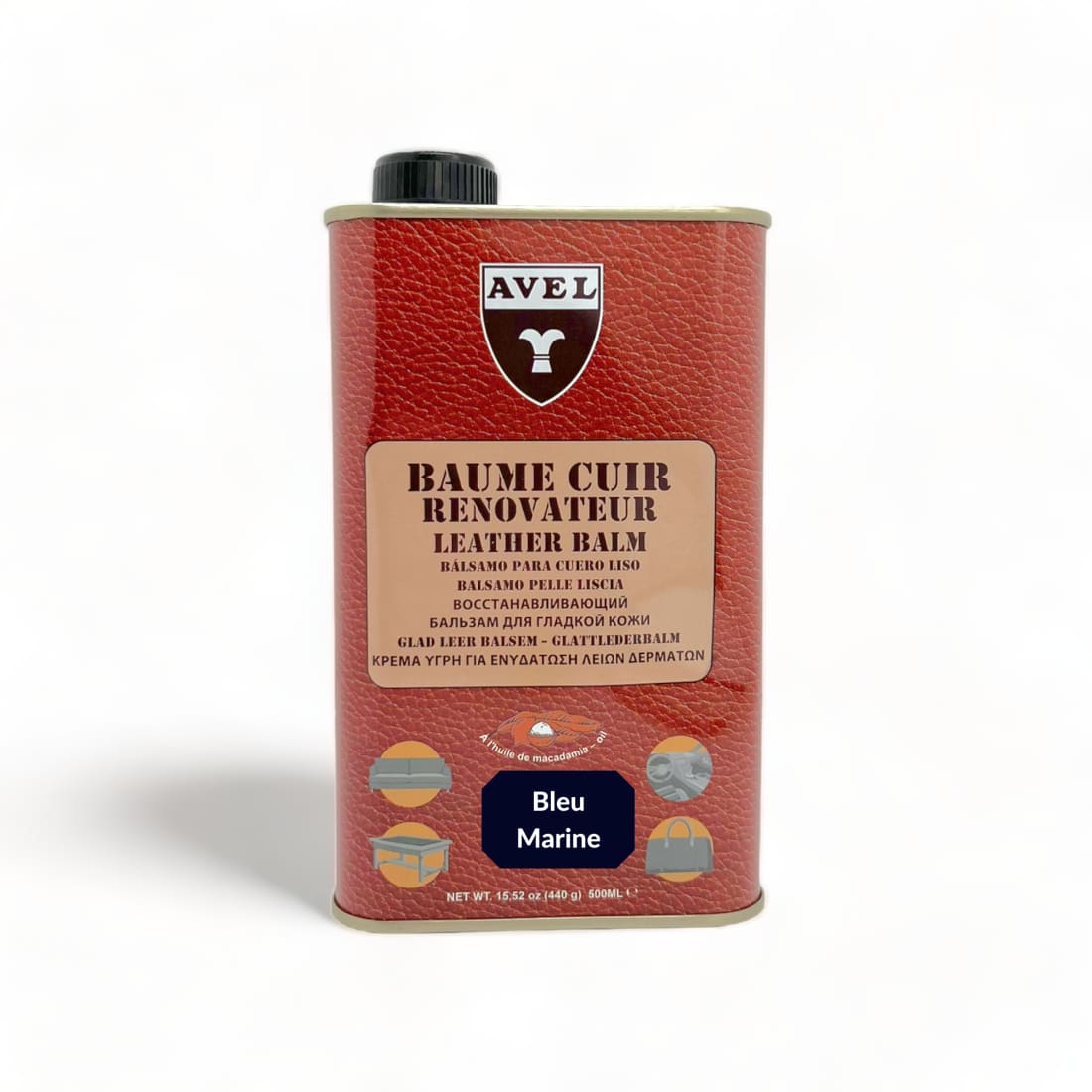 Baume Liquide Rénovateur cuirs d'ameublements Bleu Marine - Avel