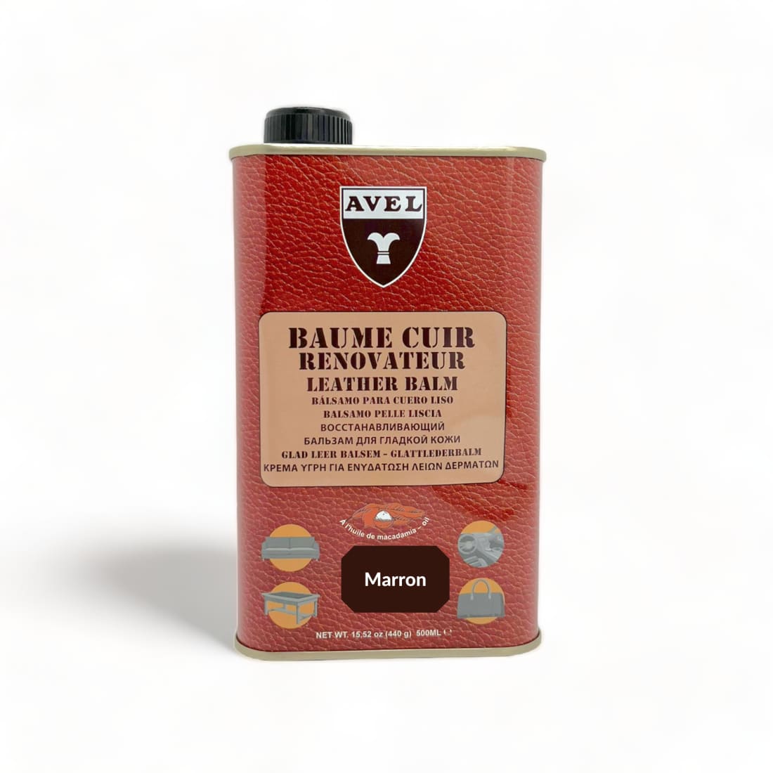 Baume Liquide Rénovateur cuirs d'ameublements Marron - Avel