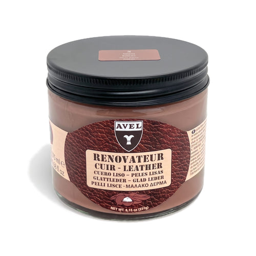 Baume rénovateur Avel teinte noisette, pot en verre de 275 ml fermé, couvercle noir