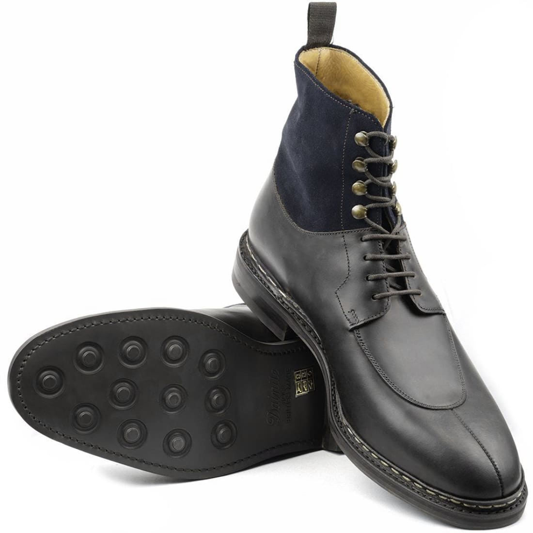 BlackBurn Cuir Gras Noir Semelle Dainite – vue 3